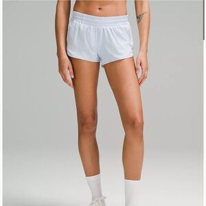 Blueish green Lululemon Hotty Hot low rise short 2.5”